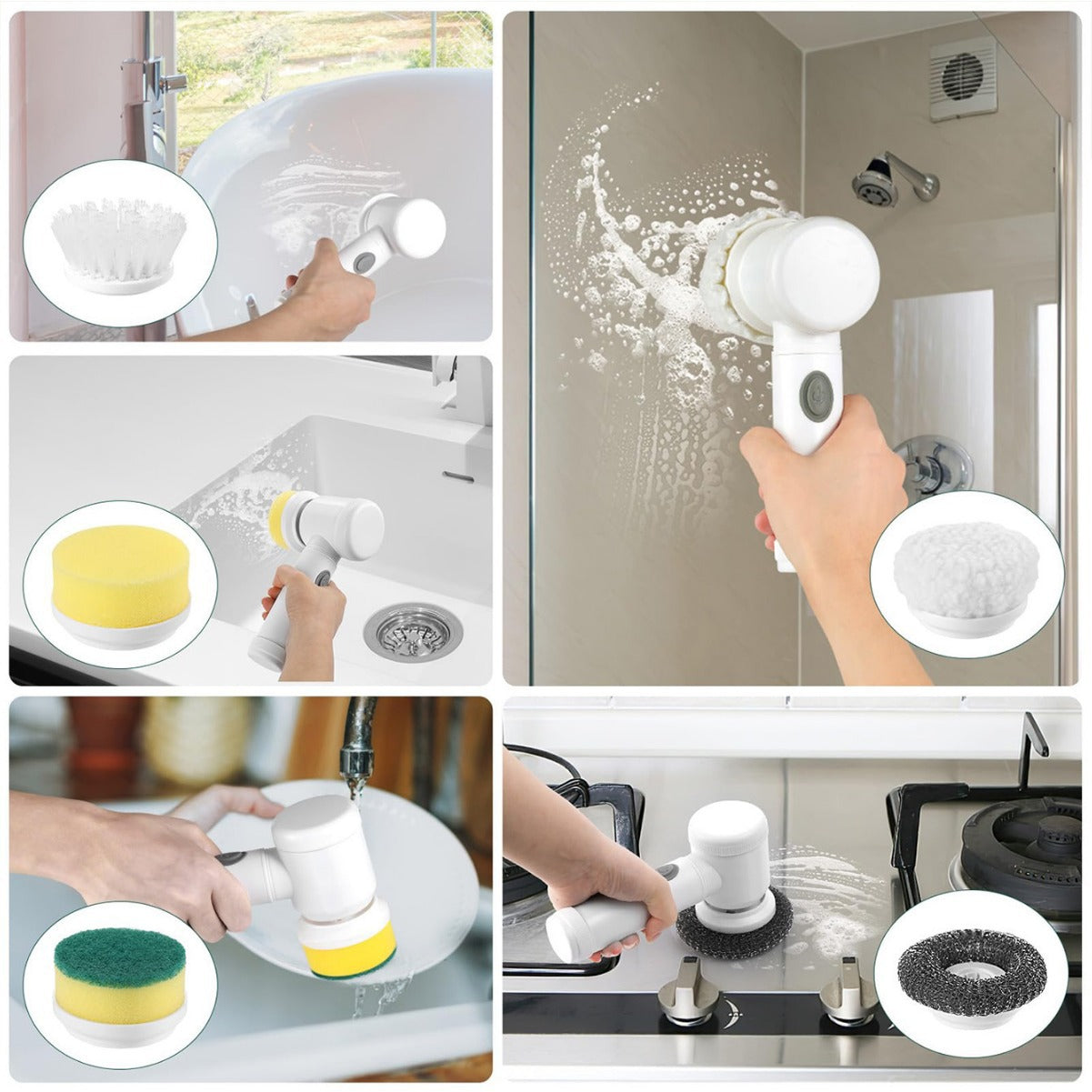 Multifunctional Electric Cleaning Brush
