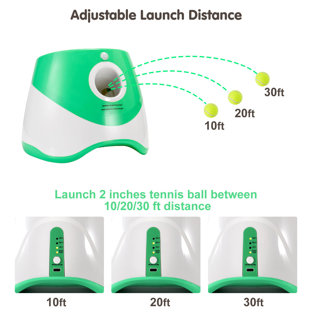 Pet Ball Launcher, Automatic Tennis Ball Launcher for Dogs, Ball Throwing Machine, Pet Toy, Direct Sales, Ready Stock