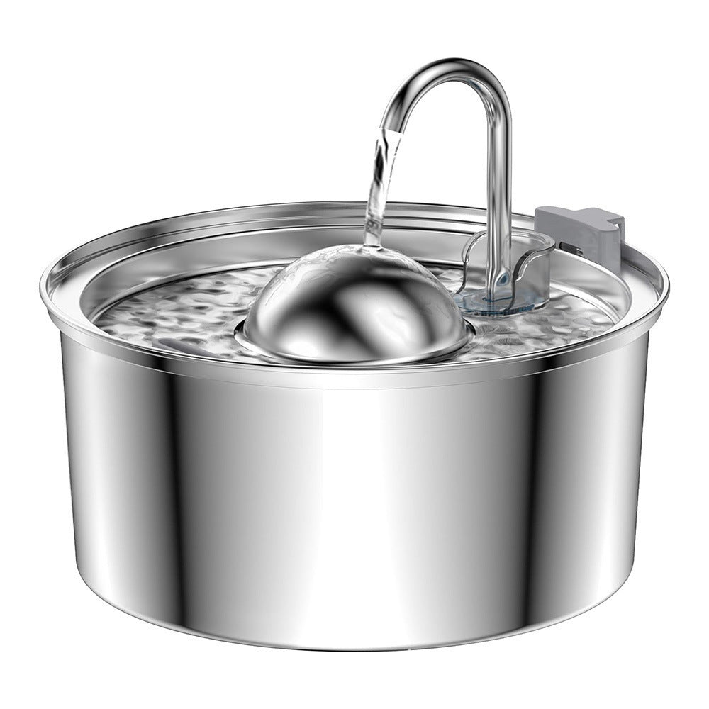 Stainless steel pet water fountain for cats and dogs