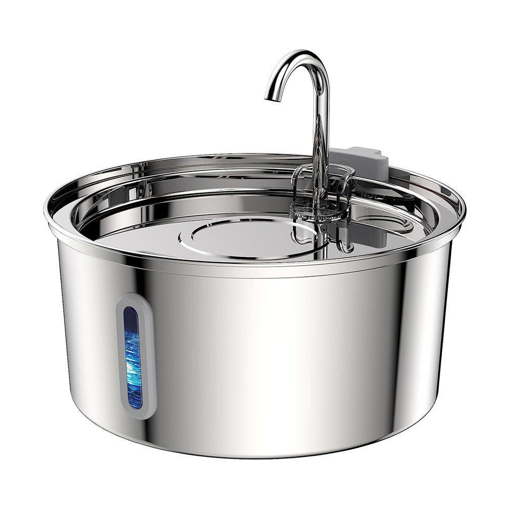 Stainless steel pet water fountain for cats and dogs