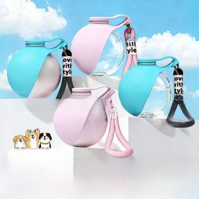 Portable Pet Water Bottle Outdoor Drinking Fountain